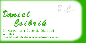 daniel csibrik business card